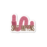 Shit Happens Earthworm Compost Vinyl Sticker